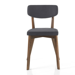 ORESTELUCHETTA set 2 sedie TOKYO EVOLUTION DARK WOOD