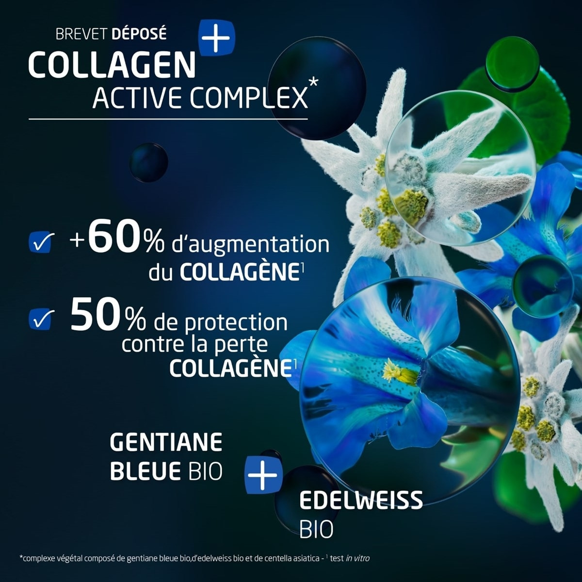 WELEDA - Trio - Crème de Nuit - Contour des yeux - Elixir -Gentiane Bleue et Edelweiss - Vegan - Certifié Natrue - Pot 40 ml x3 -Tube 10ml - Tube 30 ml