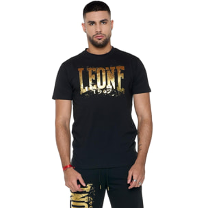 T-shirt da uomo a maniche corte con logo oro "Authentic Gold"
