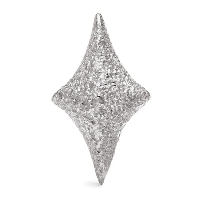 Orecchino Organic Star Spark Argento