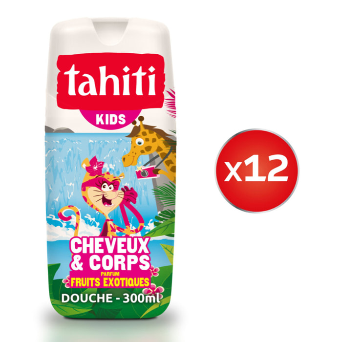 Pack de 12 -Tahiti - Gel douche Tahiti Kids 300ml