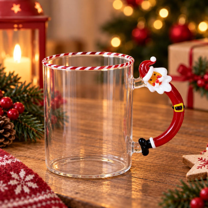 Tazza con babbo natale - Pezzi 3 - ROSSO - Bianchi Dino SpA
