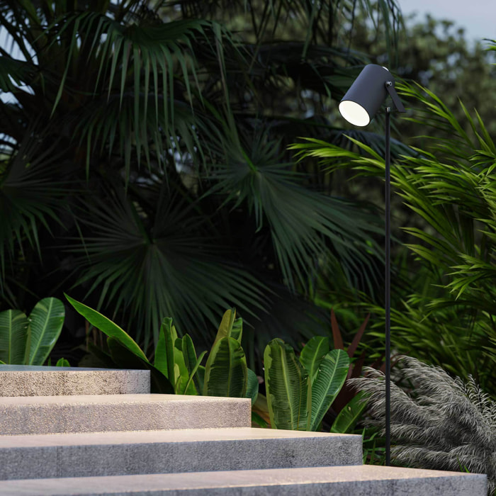 Forlight Hit proyector exterior en color negro para bombilla GU10