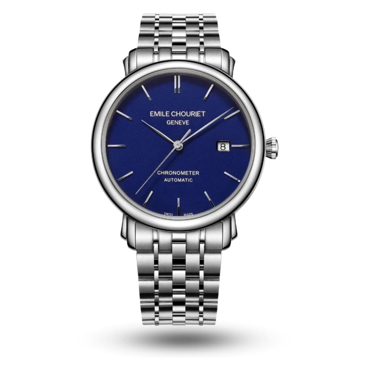 Reloj Emile Chouriet 00.1168.G40.6.6.98.6 Hombre Analogico Automatico con Correa de Acero inoxidable