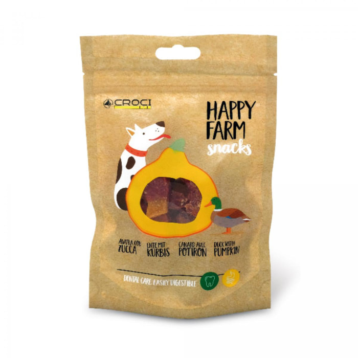 Snack per cani - Happy Farm Anatra e Zucca - Croci