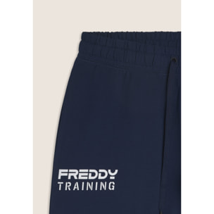 Pantaloni regular con tasca zip sulla gamba