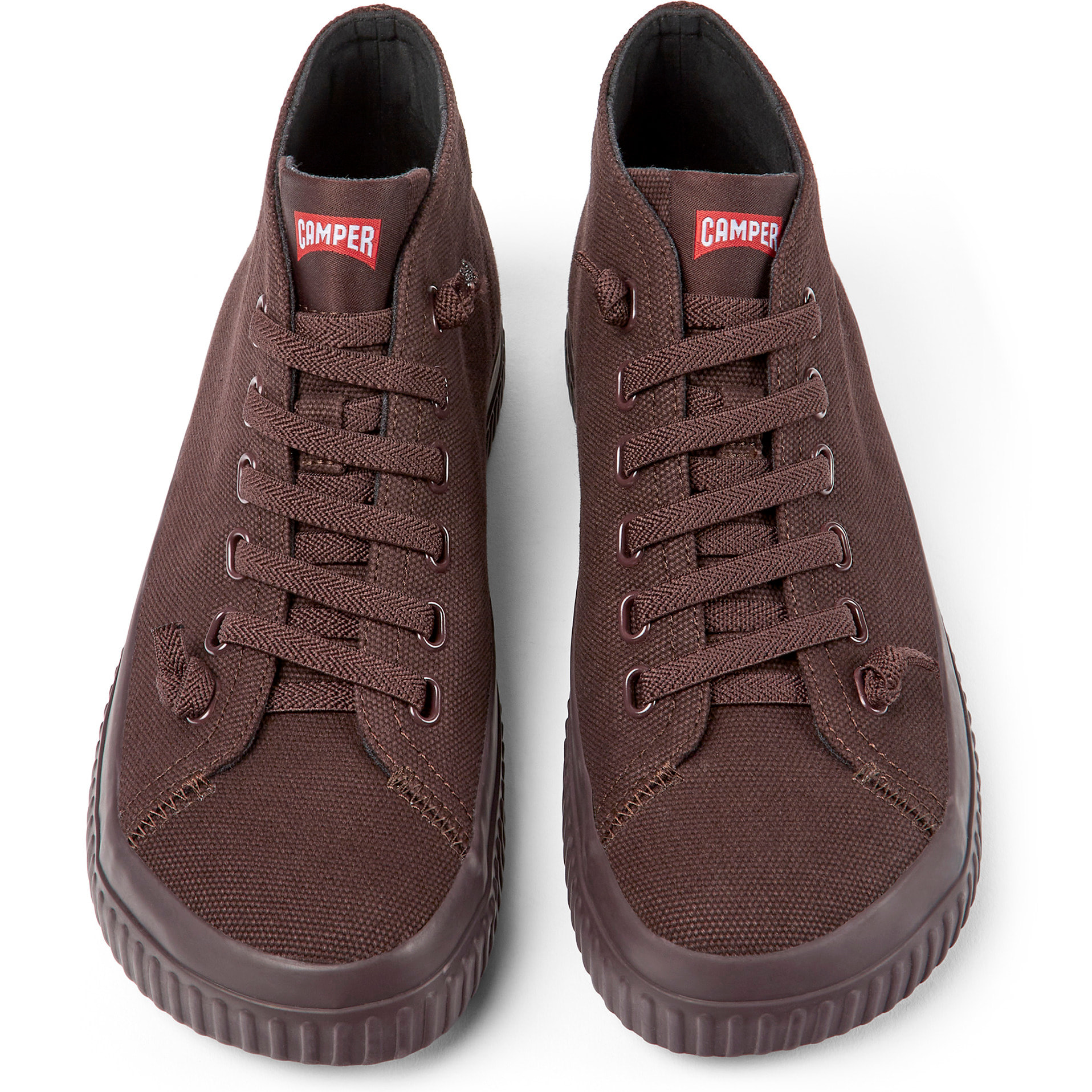 Botines - CAMPER Peu Roda - Burdeos - Textil natural (algodón reciclado)