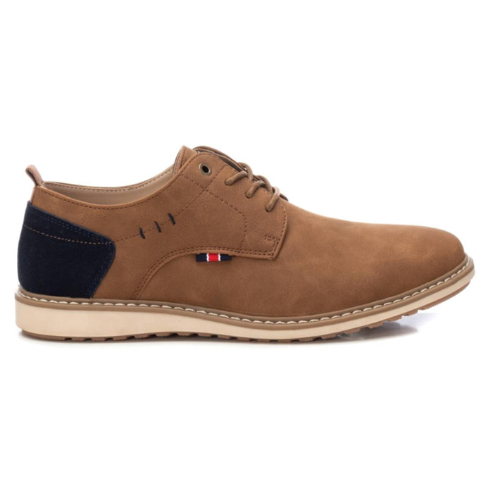 Zapato blucher/derby camel