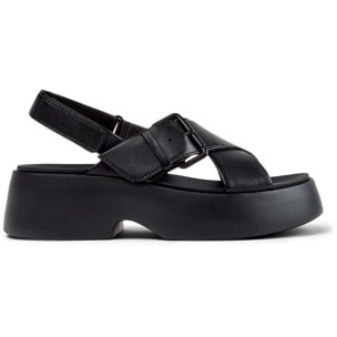 Sandalias - CAMPER Tasha - Negro - Cuero liso