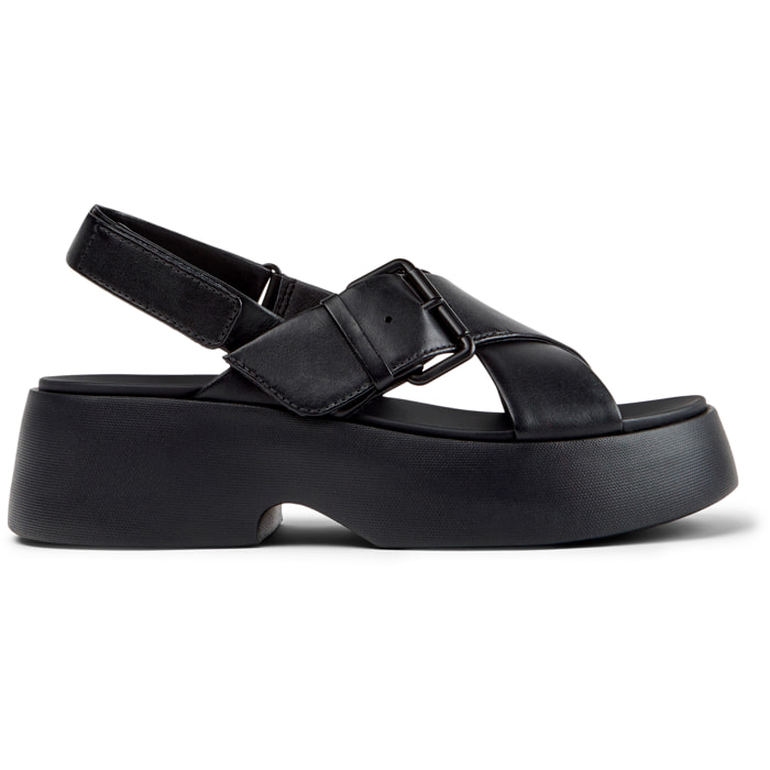 Sandalias - CAMPER Tasha - Negro - Cuero liso