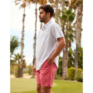 Camisa Manga Corta Off White - Pecesbill