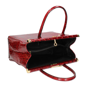 Borsa a mano da donna - Modello Delfina - Vera pelle - 32.0 x 28.0 x 15.0 cm