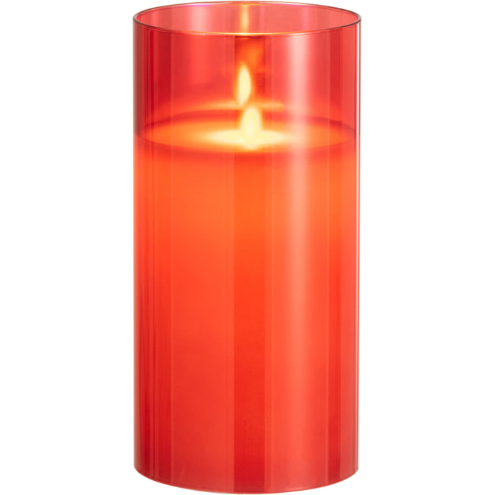 J-Line lampe Brillante - verre - rouge - medium - LED