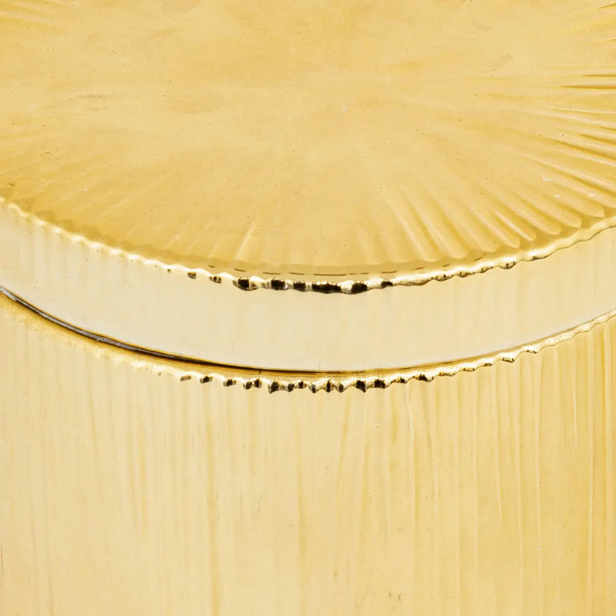 Boîte céramique automne doré H9cm