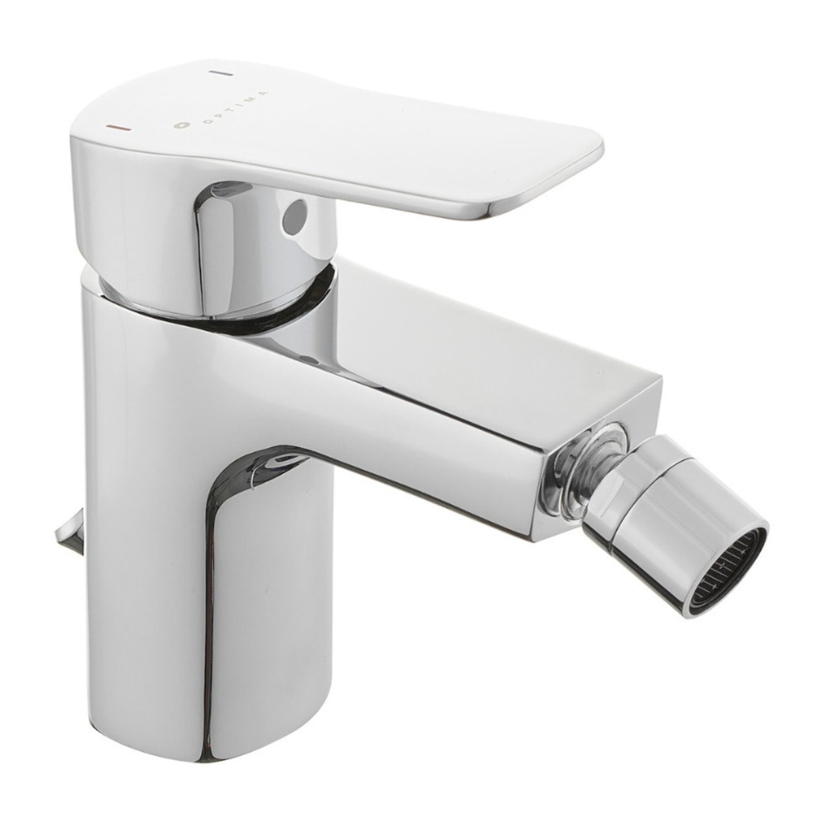 Vitra Integra bidet suspendu 35,5x54 cm + trop-plein + Optima Cube Way by Siko Mitigeur bidet (7042-0288CU235)