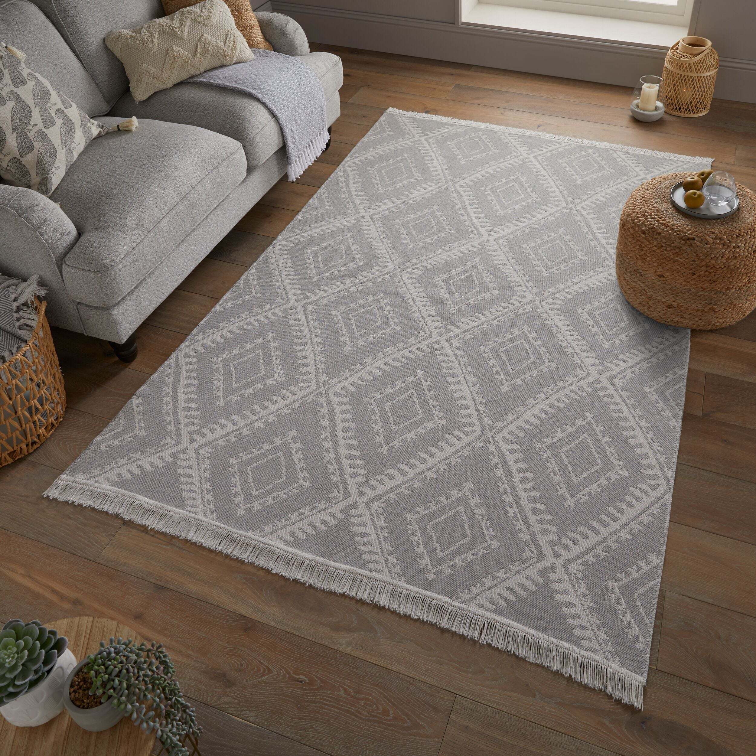 Tapis en matière recyclée ALIX