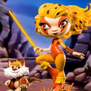 IRON STUDIO THUNDERCATS CHEETARA & SNARF MINICO FIGURA