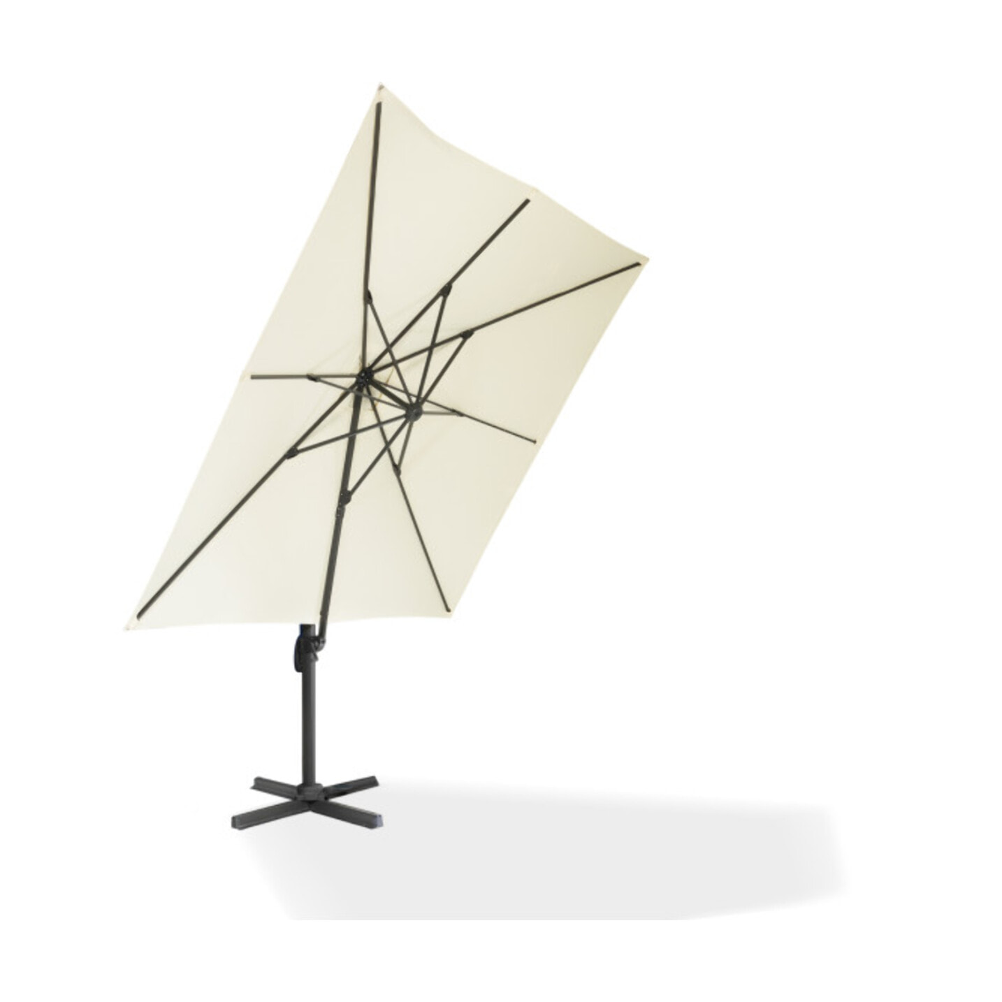 Parasol Sombra 360° carré avec housse de protection