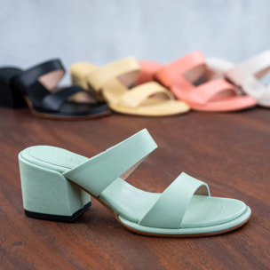 Sandalias con tacón S3174 NAPPA SUN LIGHT/ FABER color Sun light