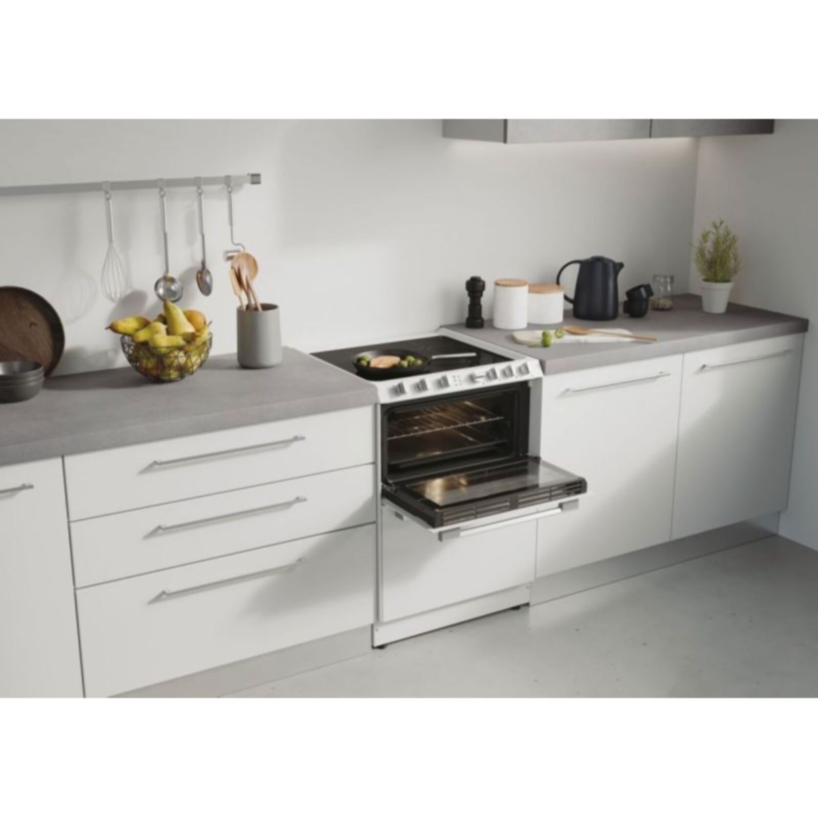 Combiné four lave-vaisselle ROSIERES TRV60NORB/1 TRIO Vitro W