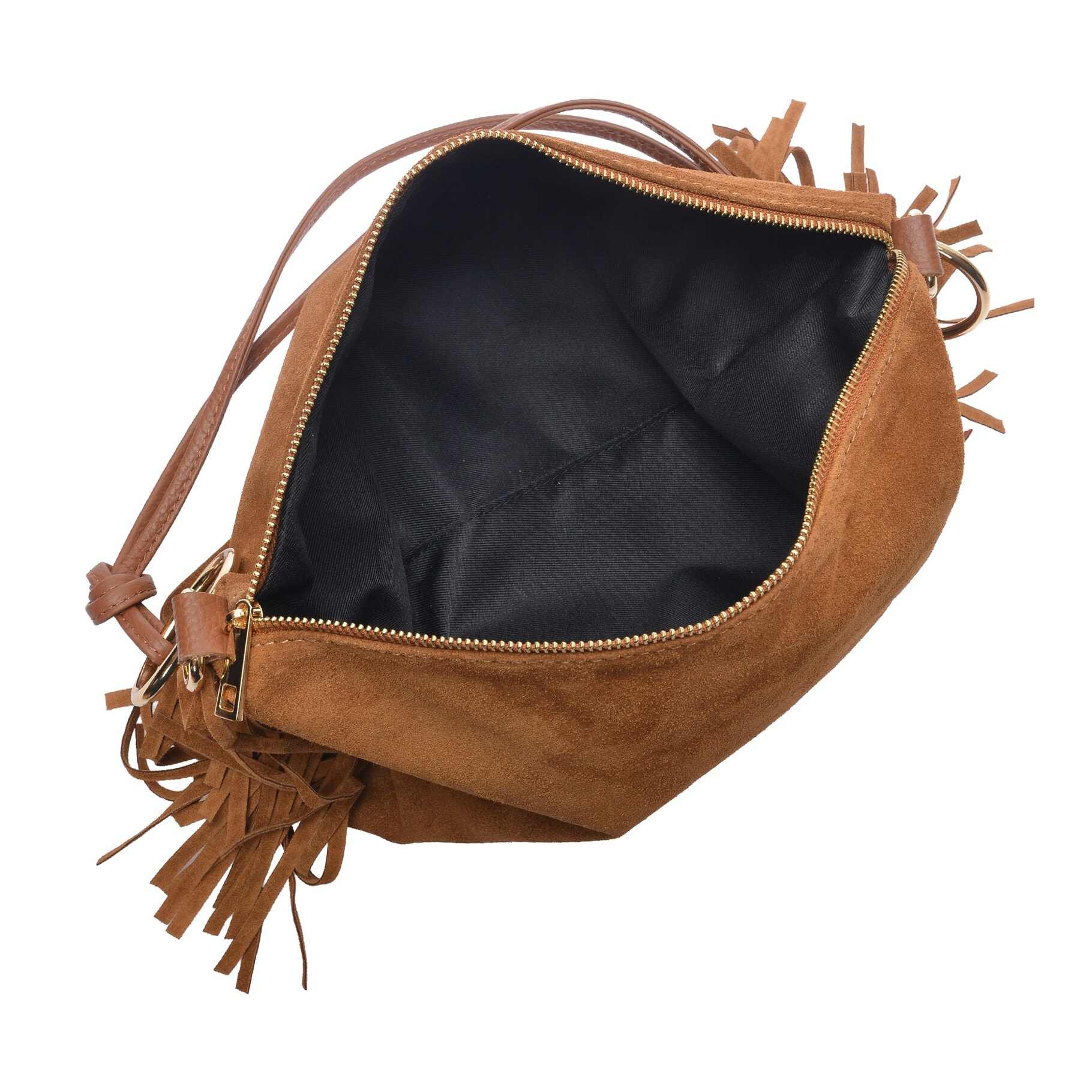 Borsa a tracolla Anna Luchini Cammello