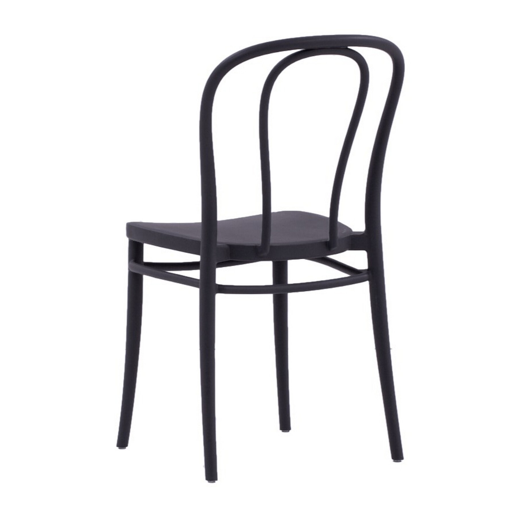 Set di 2 sedie BRISTOL in polipropilene antracite, impilabili