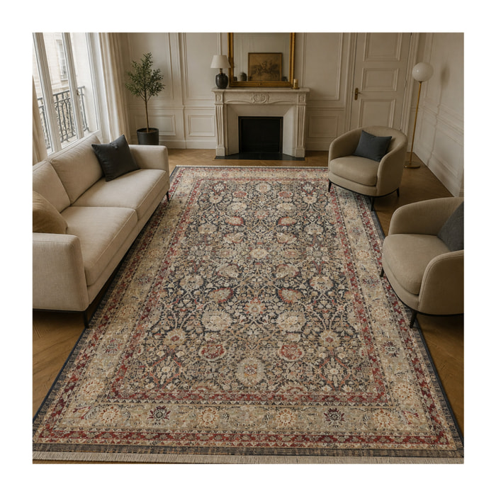 Tapis d'orient, motif oriental authentique tissé, BARA