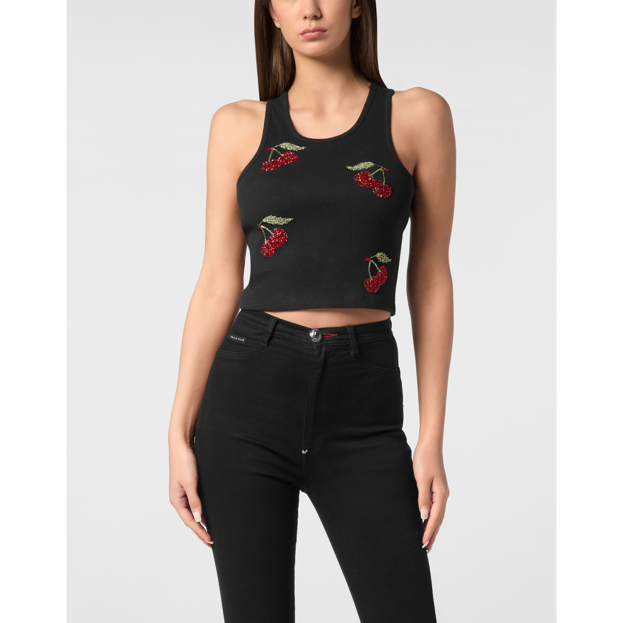 PHILIPP PLEIN Tank Top CHERRIES