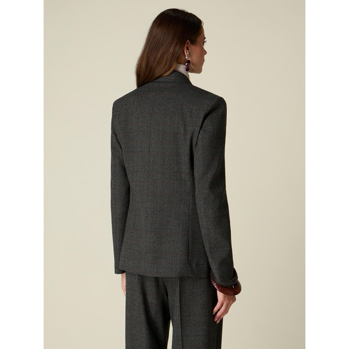 Oltre - Blazer principe di galles - Grigio