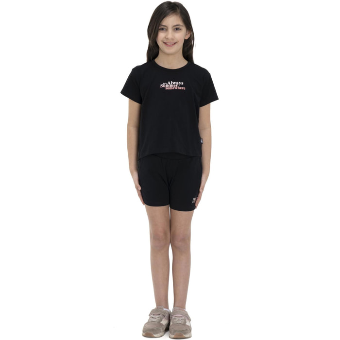 T-shirt corta da bambina Color