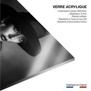 Tableau noir et blanc L'élégance Tableau plexiglas