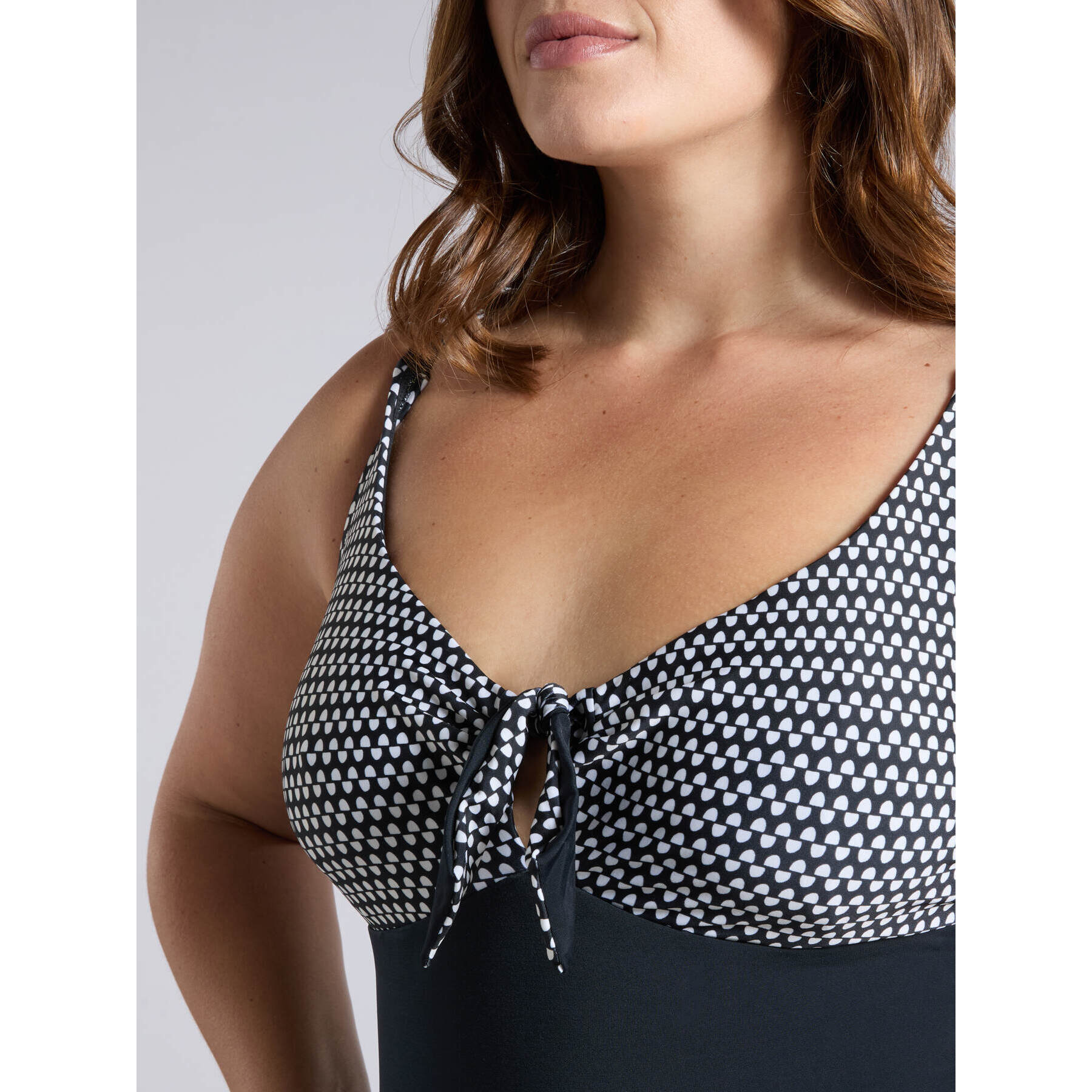 Fiorella Rubino - Bañador de una pieza con estampado tribal - Negro