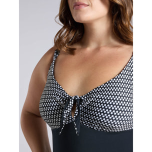 Fiorella Rubino - Bañador de una pieza con estampado tribal - Negro