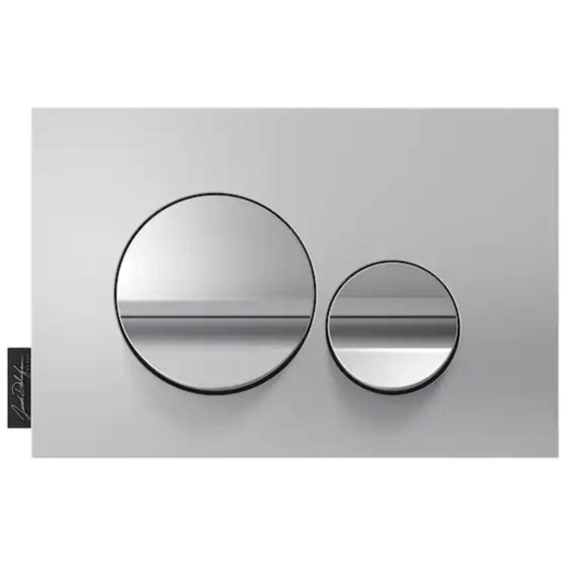 Pack WC suspendu sans bride Nouvelle vague+ bâti-support + plaque Chrome brillant/Chrome mat