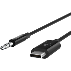 Câble BELKIN Jack 3.5mm Rockstar + Connecteur USB-C