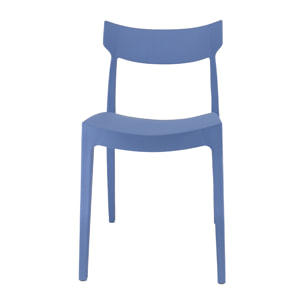 Set da, 4 Sedia Cordoba In Polipropilene Carta Da Zucchero per soggiorno, cucina e arredo bar