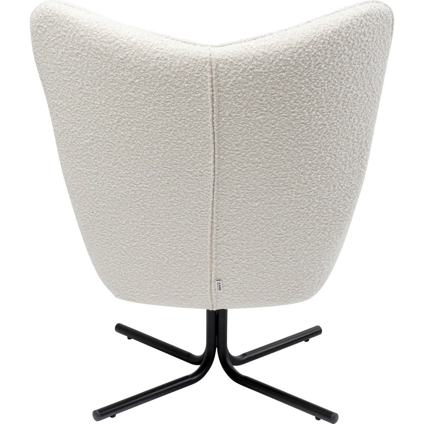 Fauteuil pivotant Oscar Boucle crème Kare Design