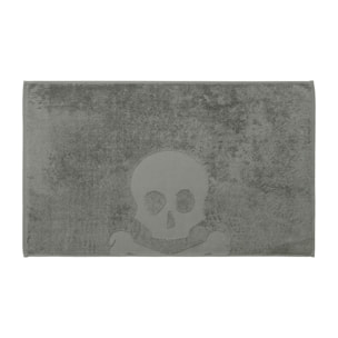 Alfombra de baño calavera 50x80cm 100% algodón 750gsm verde scalpers home