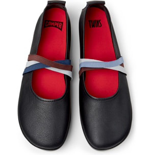 Bailarinas - CAMPER Right Nina Twins - Negro - Cuero liso