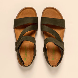 Sandalias N5860 NOBUCK LAVADO KAKI / TABERNAS color Kaki