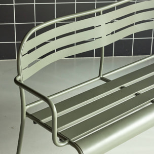 Banc extérieur 2 places acier AMÉLIA