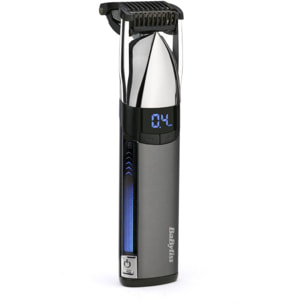 Tondeuse barbe BABYLISS Super-X Metal S996E, molette réglable, 24 hauteurs de coupe, précision 0,2 mm, autonomie 90 mn