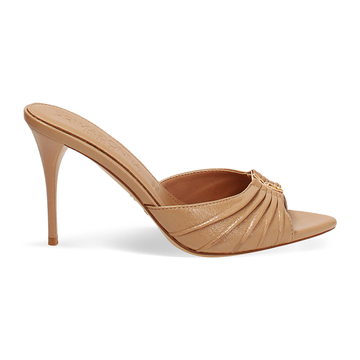 Mules open toe nude tacco 9 cm