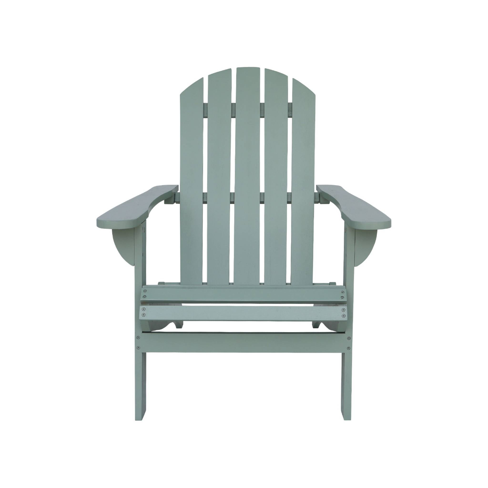 Fauteuil adirondack vert de gris en bois d'acacia avec accoudoirs KERINA. plusieurs coloris. 90 x 71 x 91.5 cm