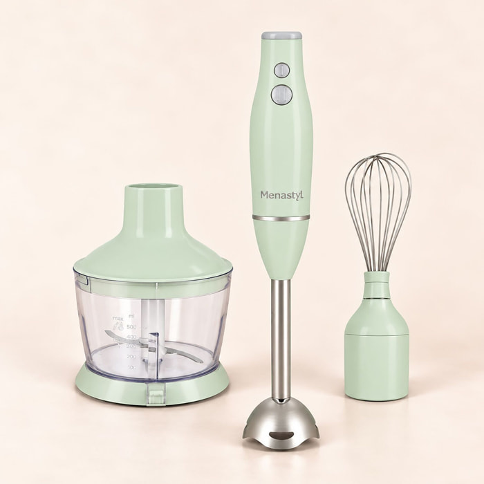 Mixeur multifonction 3 en 1 celadon RETRO