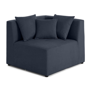 Amalfi - module d'angle réversible - en tissu - Bleu