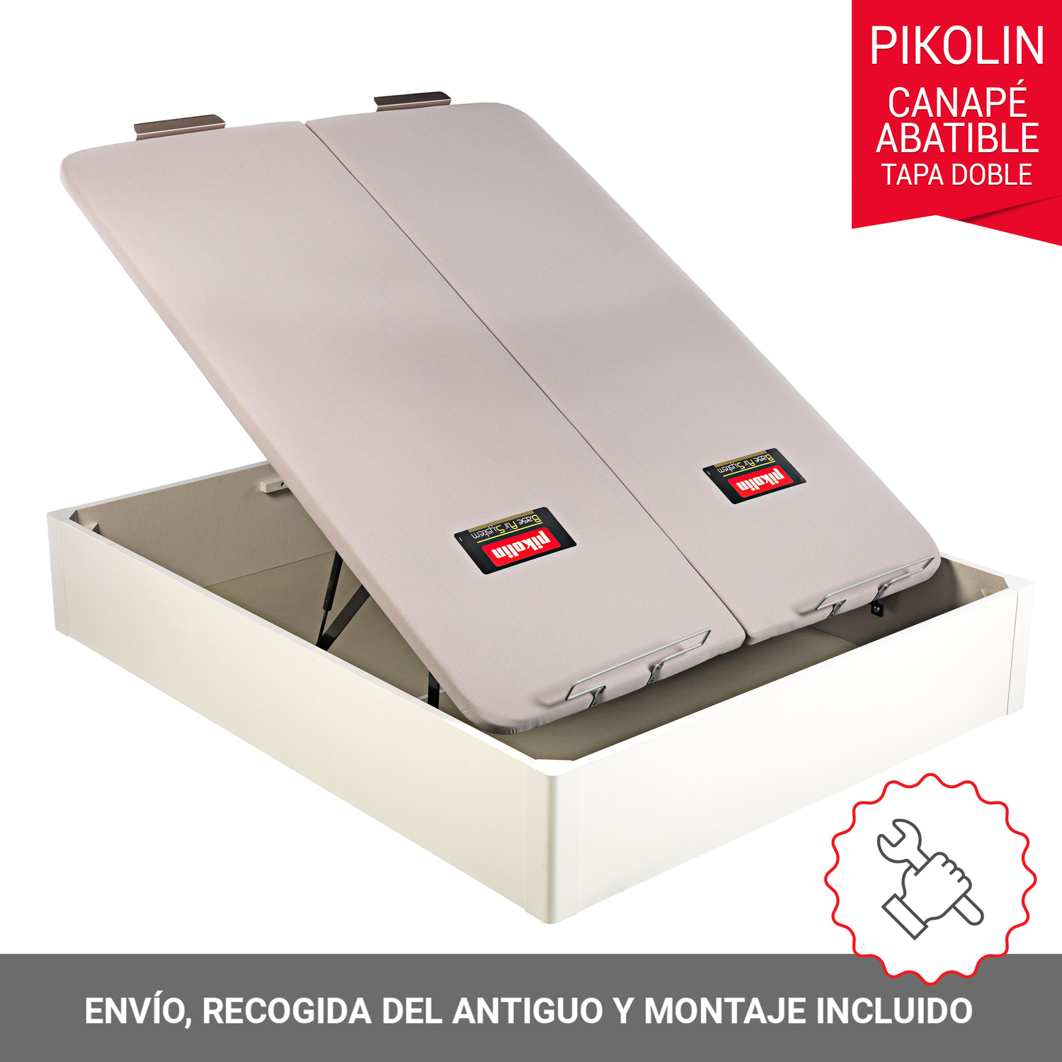Canapé Abatible | 31CM | ENVIO, MONTAJE Y RETIRADA INCLUIDO | Tapa Doble | Design