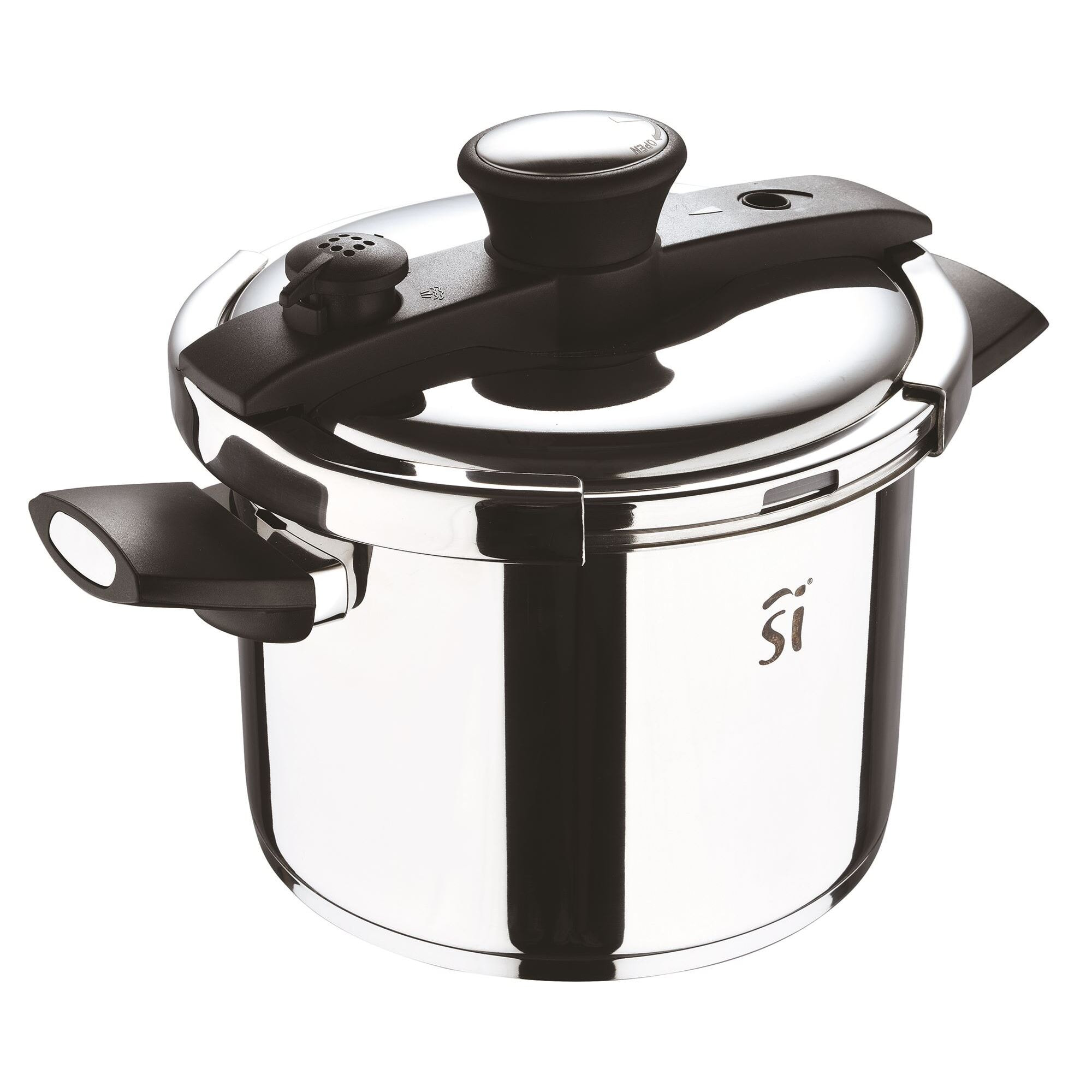 Olla a presión de ø22cm 6l en acero inoxidable leon san ignacio