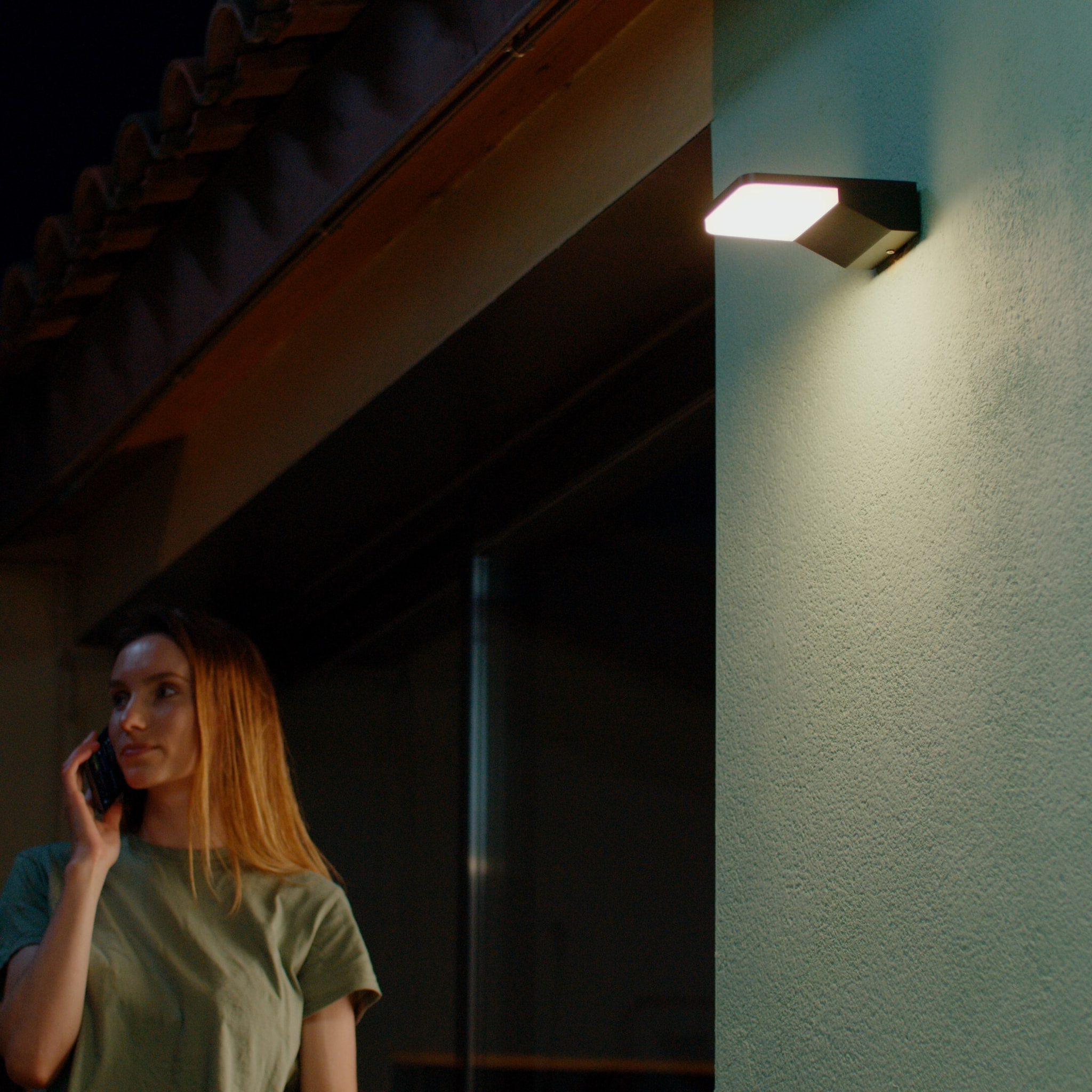 Forlight LIS - Foco Proyector de Jardín Solar con 3 Proyectores y 1 Placa Solar. Acero Inoxidable y Policarbonato Negro