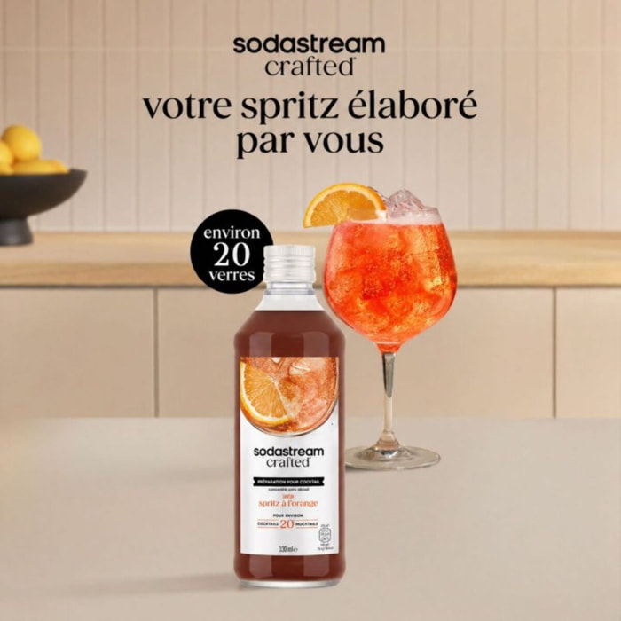 Concentré SODASTREAM mixer saveur Spritz sans alcool 330mL